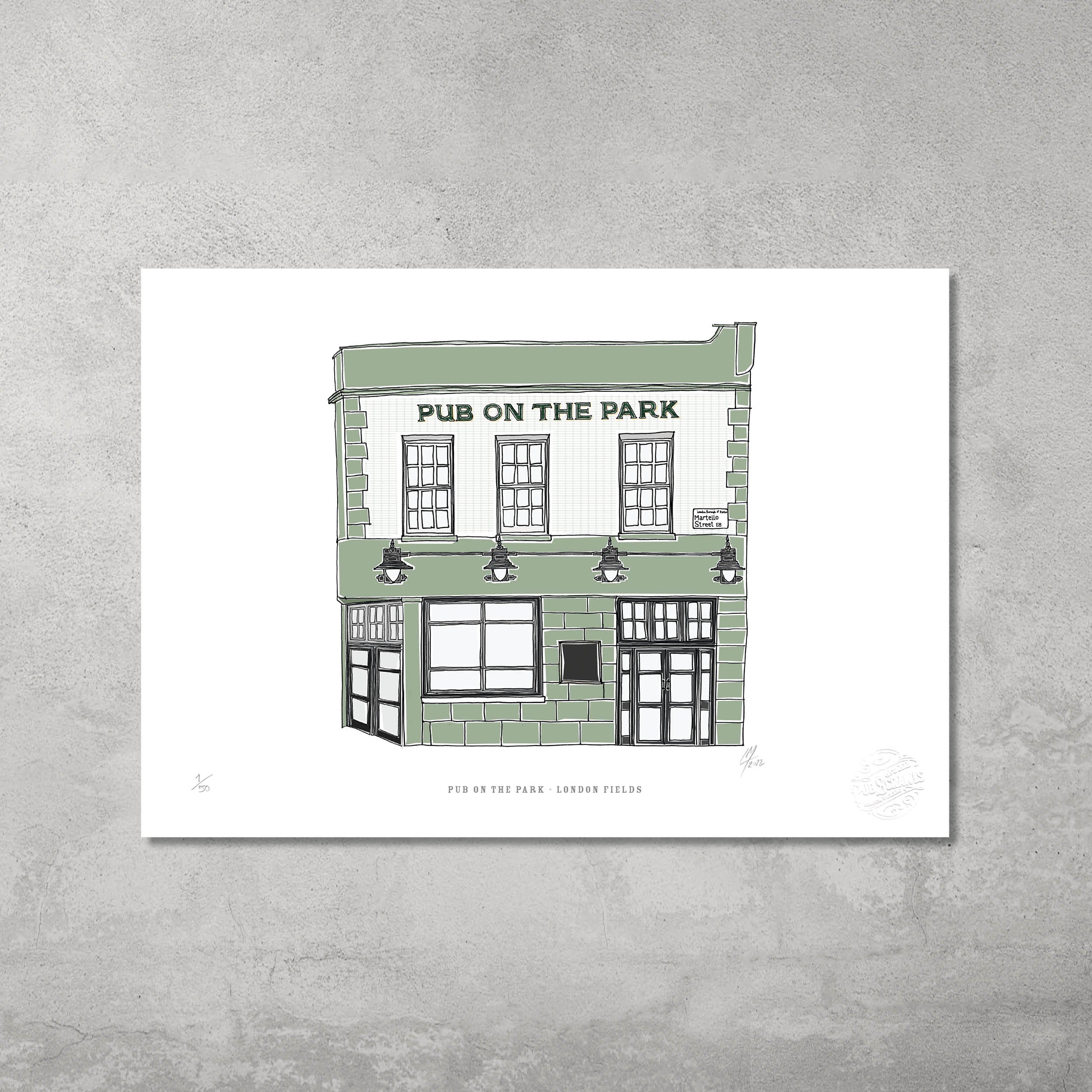 Pub on the Park – Limited Edition of 50 – A3 Colour Prints