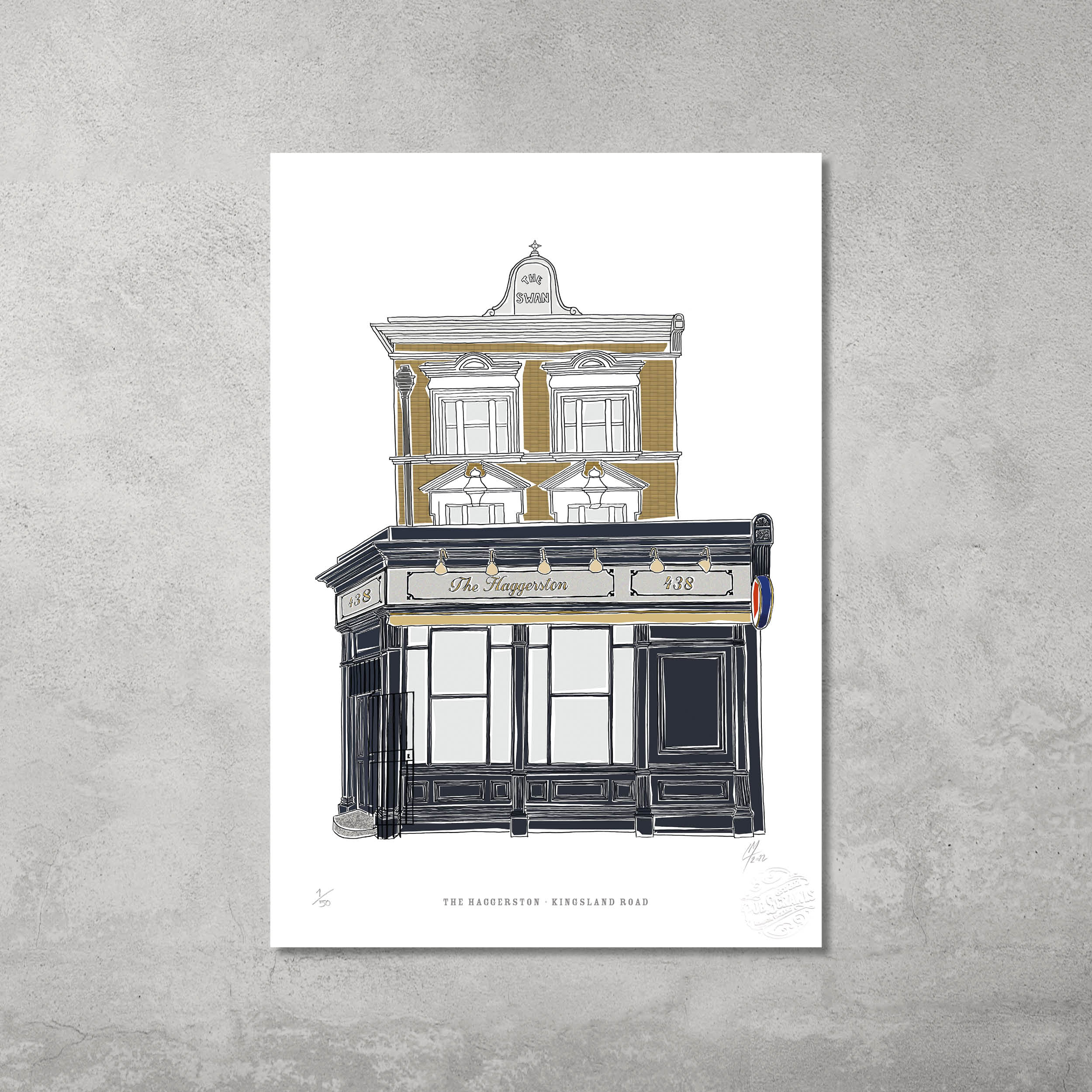 The Haggerston – Limited Edition of 50 – A3 Colour Prints