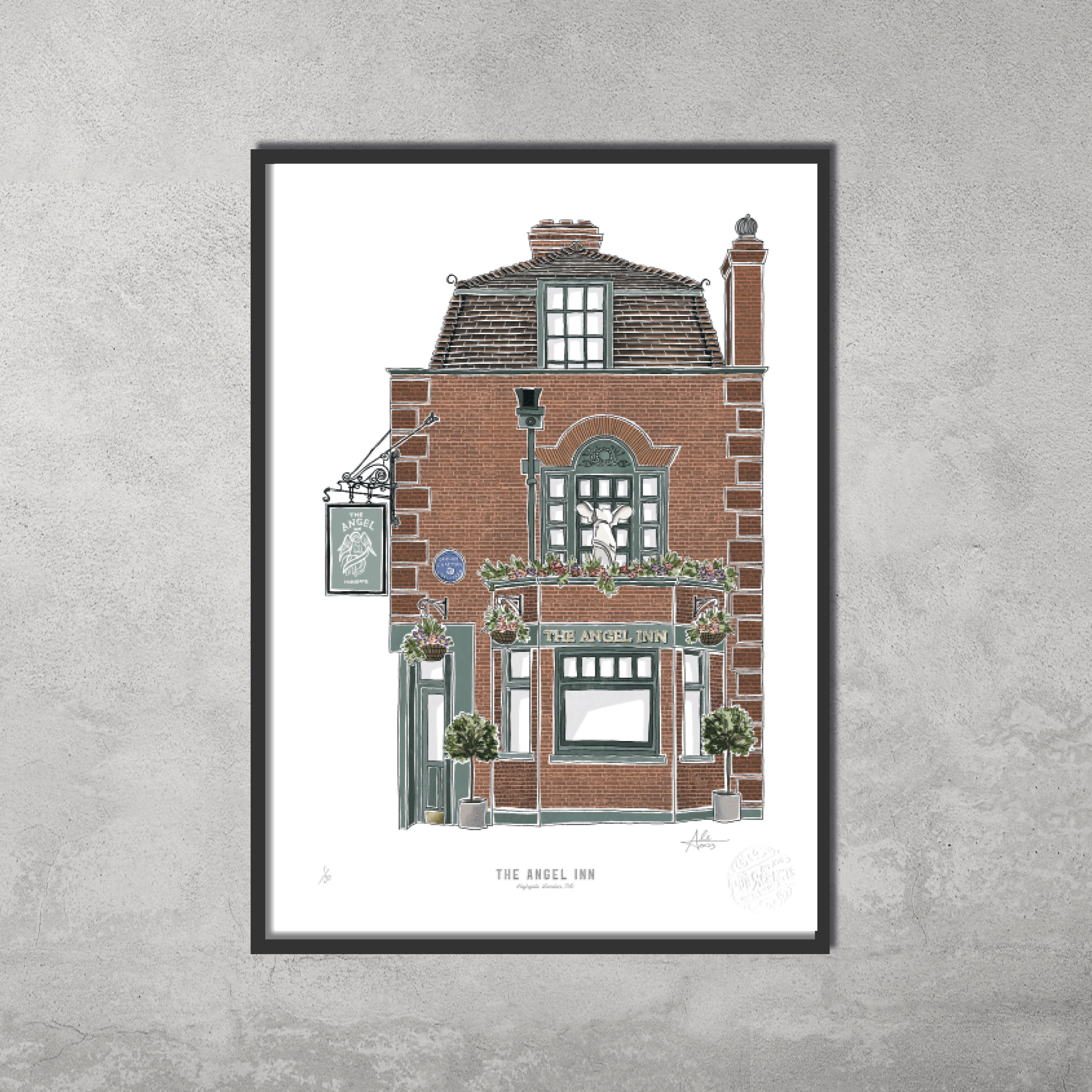 The Angel Inn – Limited Edition of 50 – A3 Colour Prints