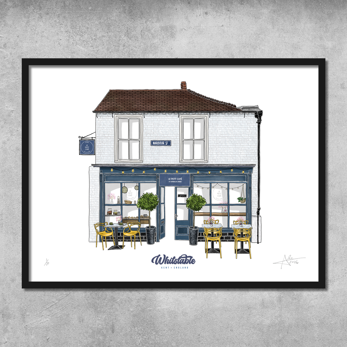 Le Petit Café - Limited Edition of 50 - A3 Colour Prints