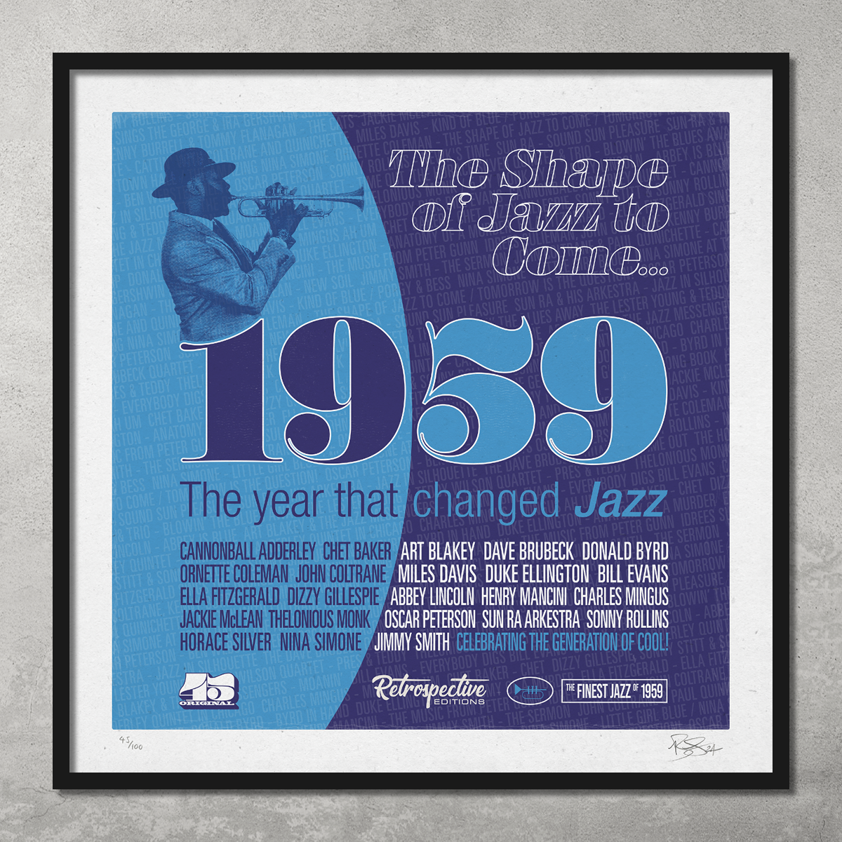 1959 – The Year That Changed Jazz – Poster Print – Limited Edition Of Only 100