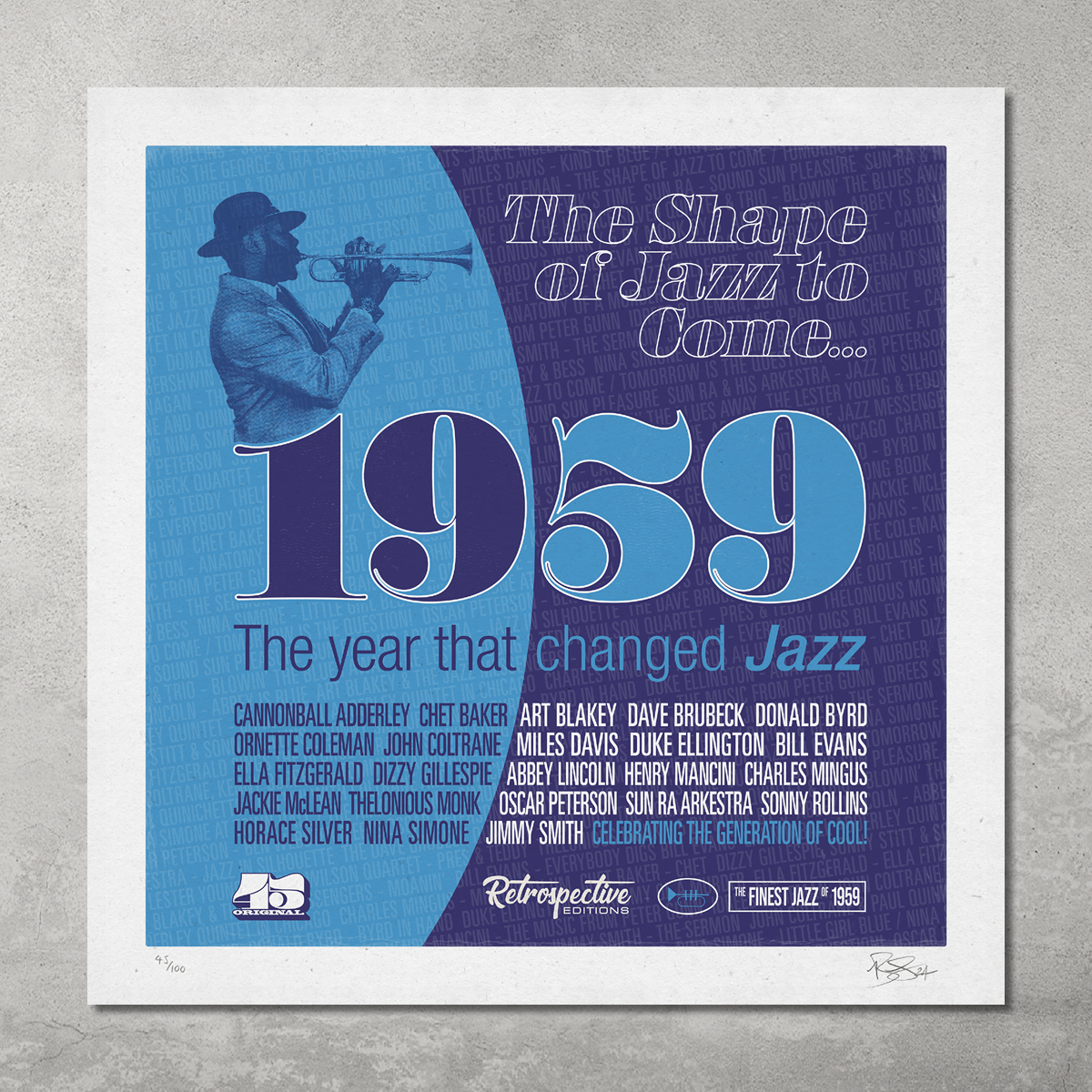 1959 – The Year That Changed Jazz – Poster Print – Limited Edition Of Only 100