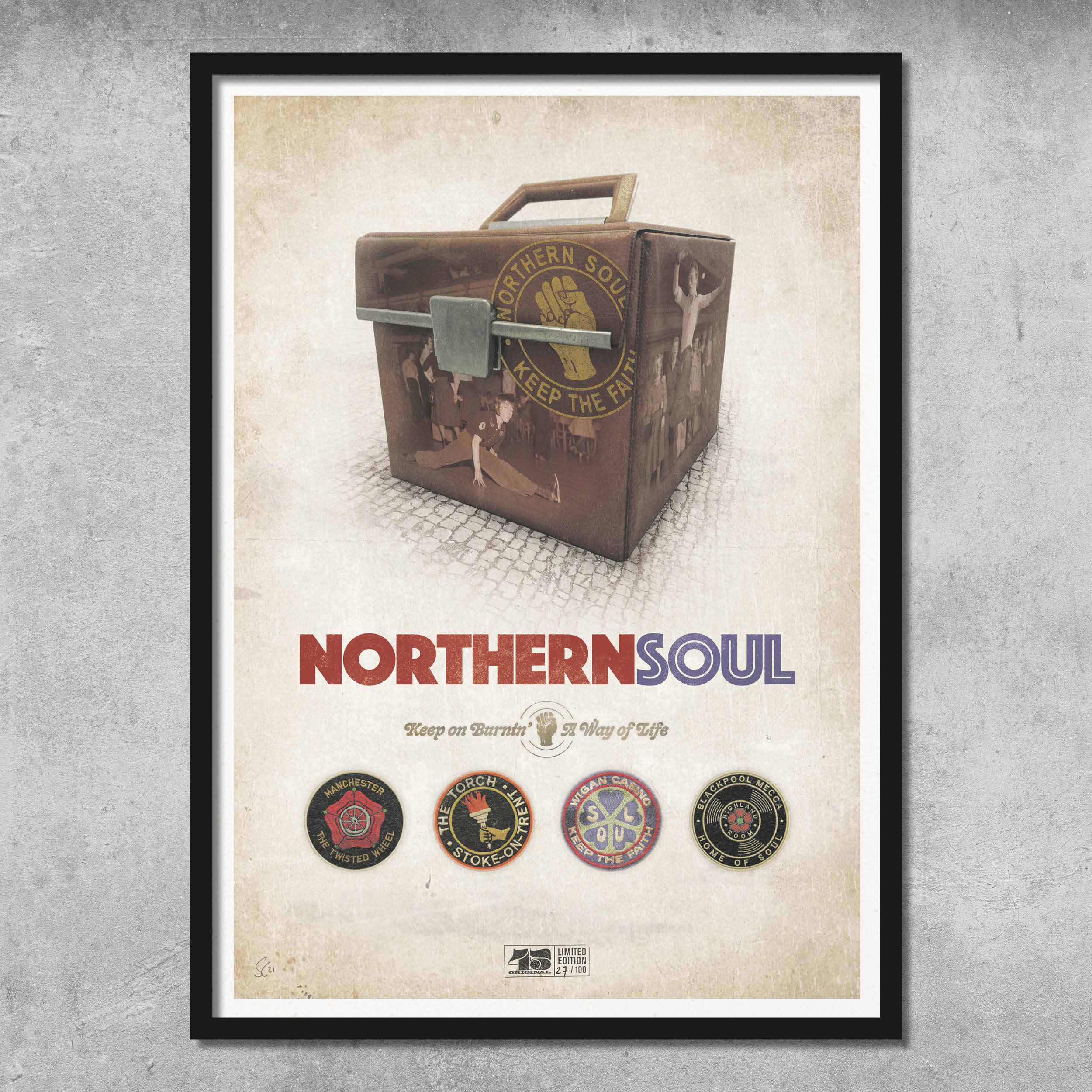 Northern Soul Poster Print - Édition limitée à seulement 100 exemplaires