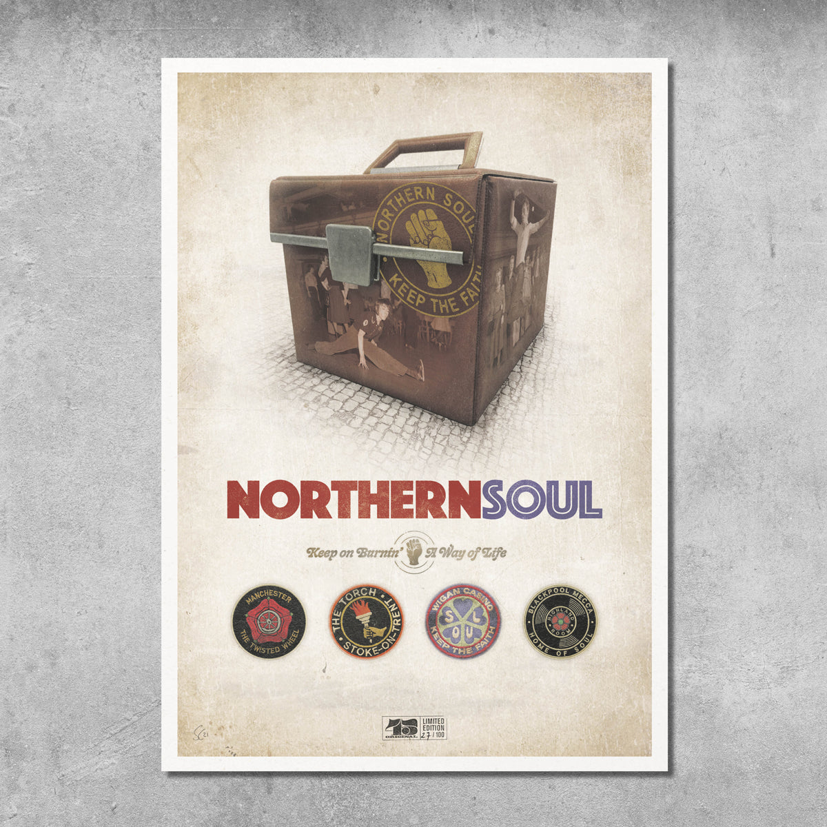 Northern Soul Poster Print - Édition limitée à seulement 100 exemplaires