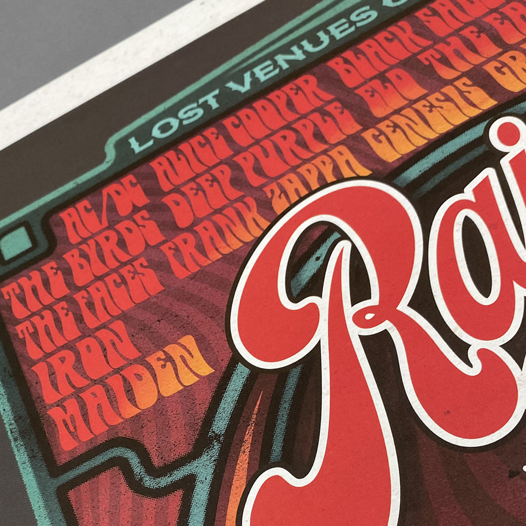 Impression d’affiche Rainbow Rock – Édition limitée à seulement 100 exemplaires