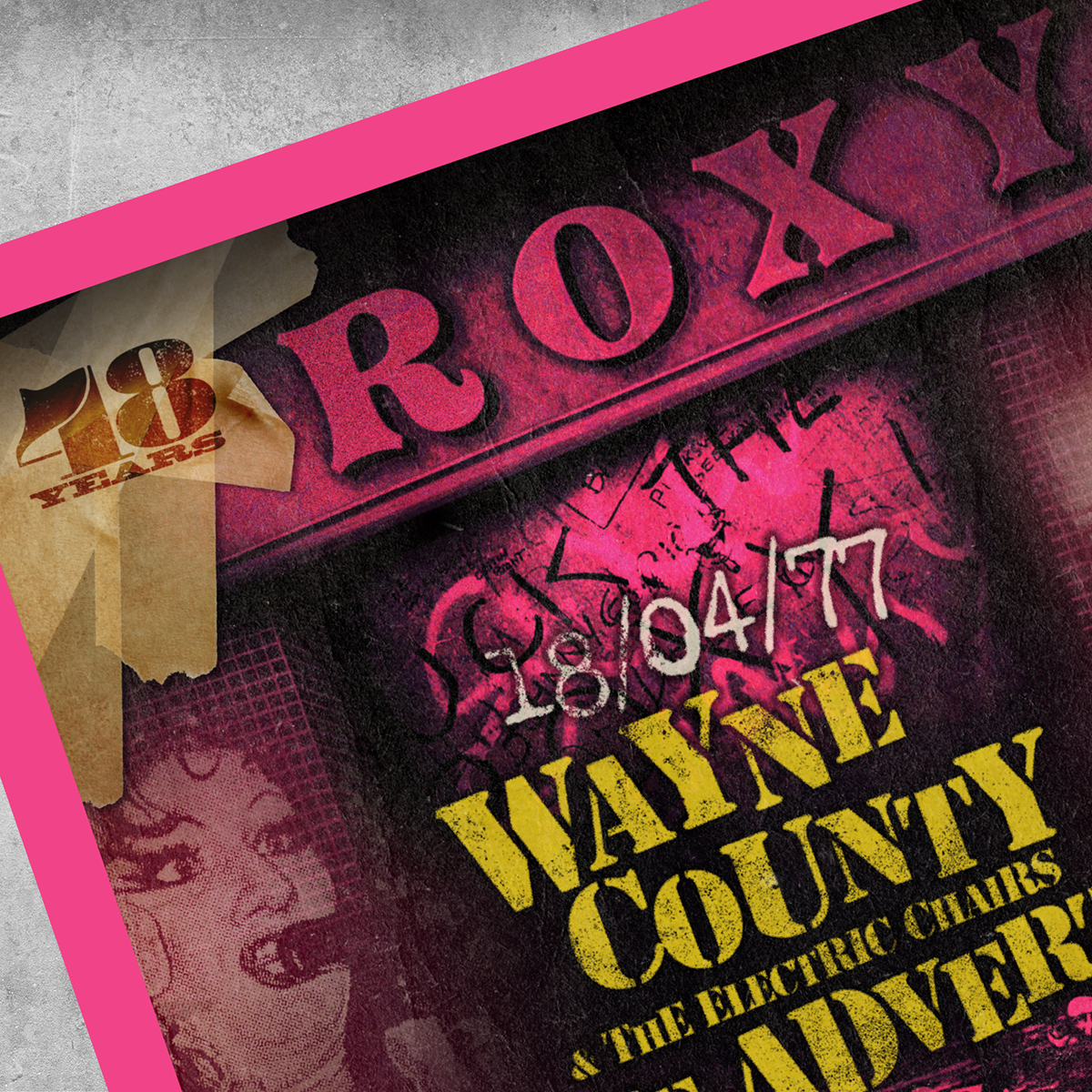 The Adverts / Wayne County - Roxy Club 'On This Night' Poster Print - Limited Edition of Only 50 - Signed by Gaye Black