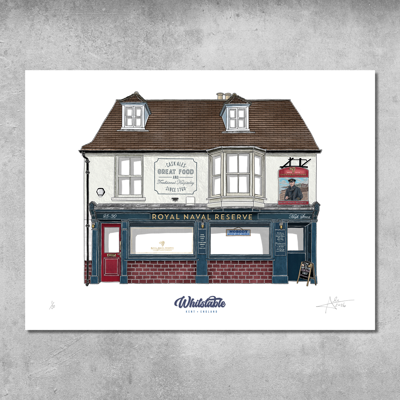 Royal Naval Reserve - Limited Edition of 50 - A3 Colour Prints