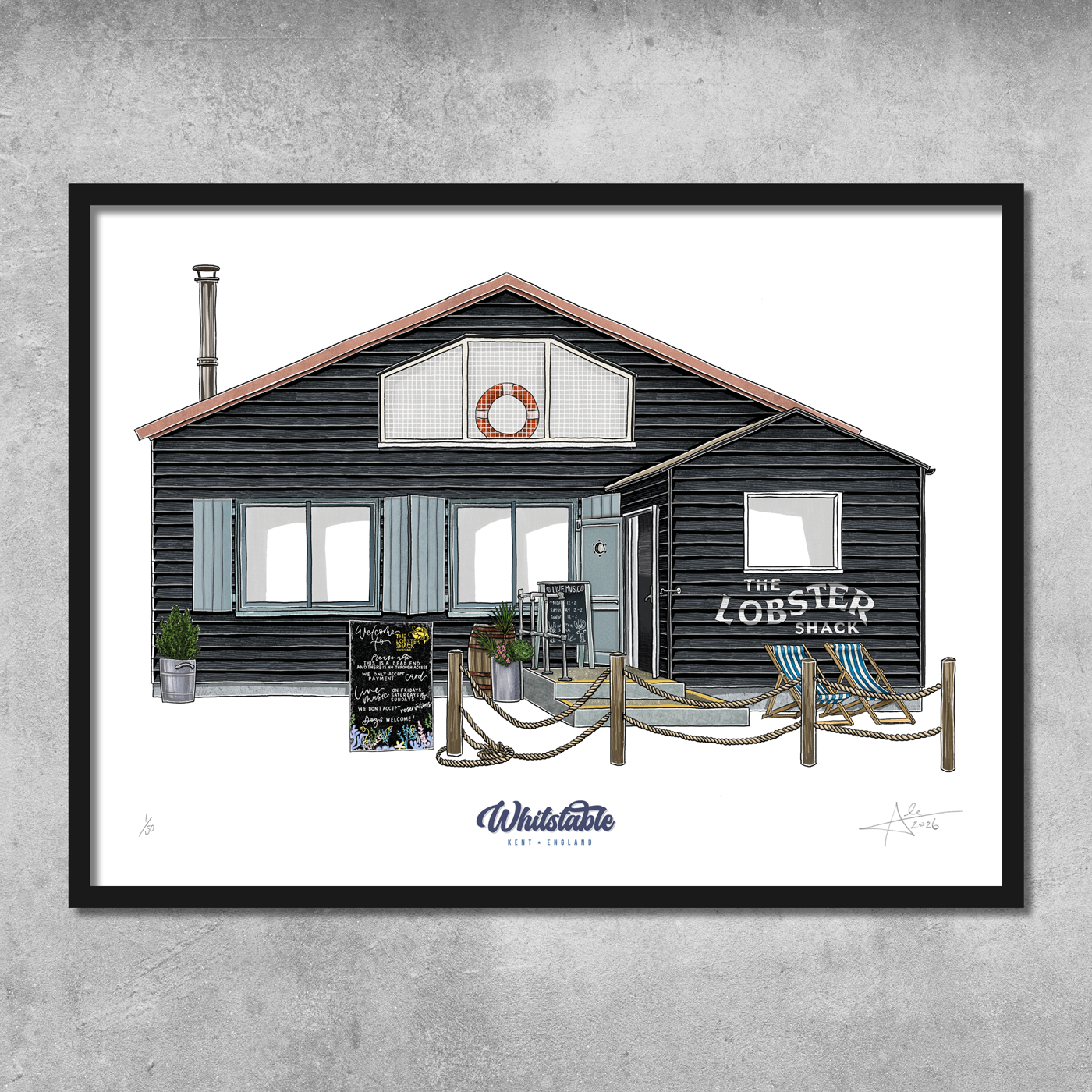 The Lobster Shack - Limited Edition of 50 - A3 Colour Prints
