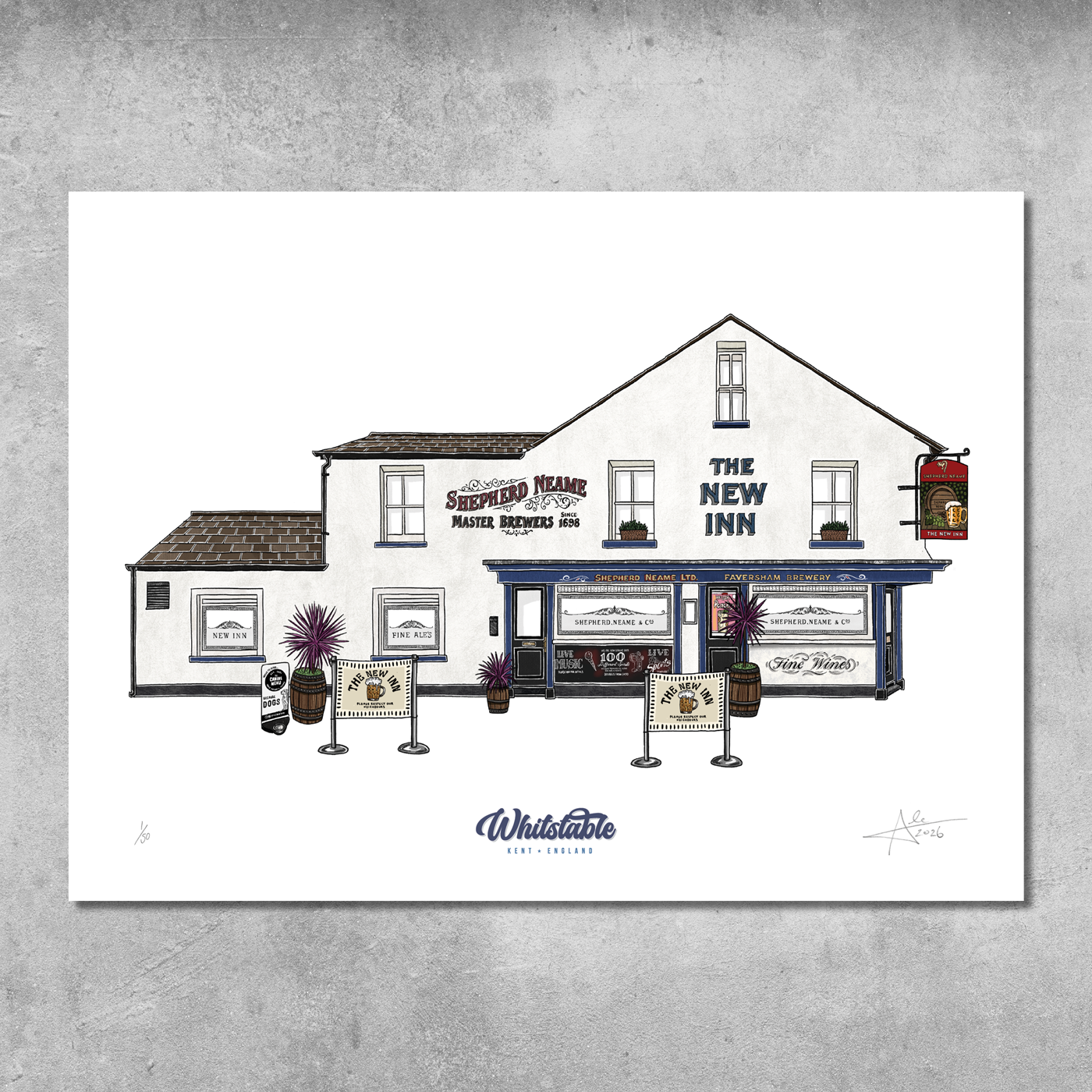 The New Inn - Limited Edition of 50 - A3 Colour Prints