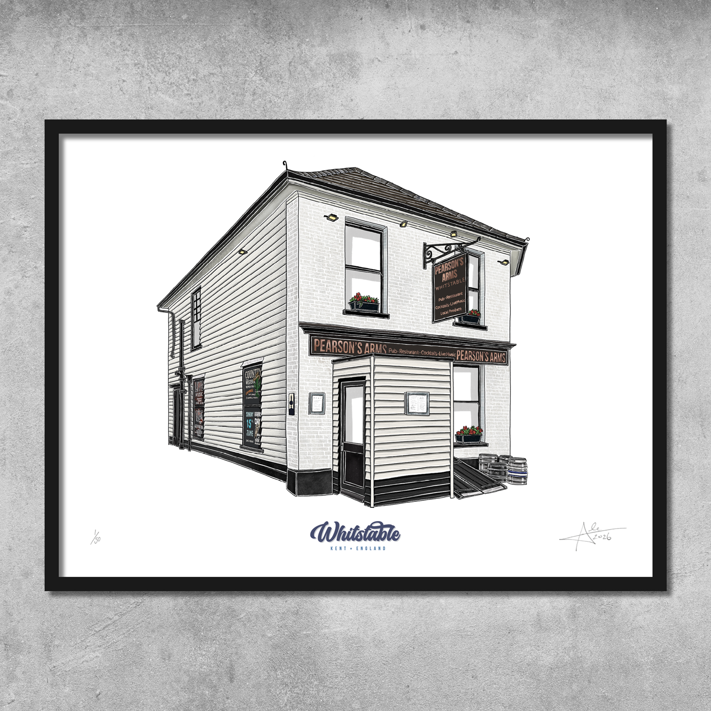The Pearsons Arms - Limited Edition of 50 - A3 Colour Prints