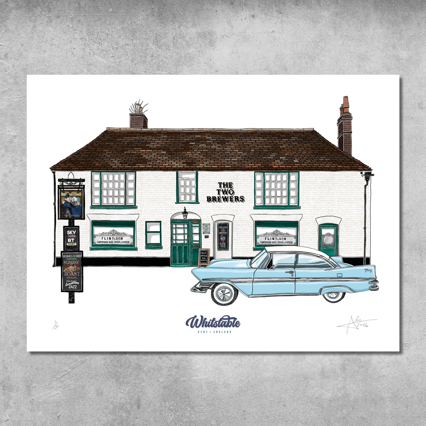 The Two Brewers - Limited Edition of 50 – A3 Colour Prints