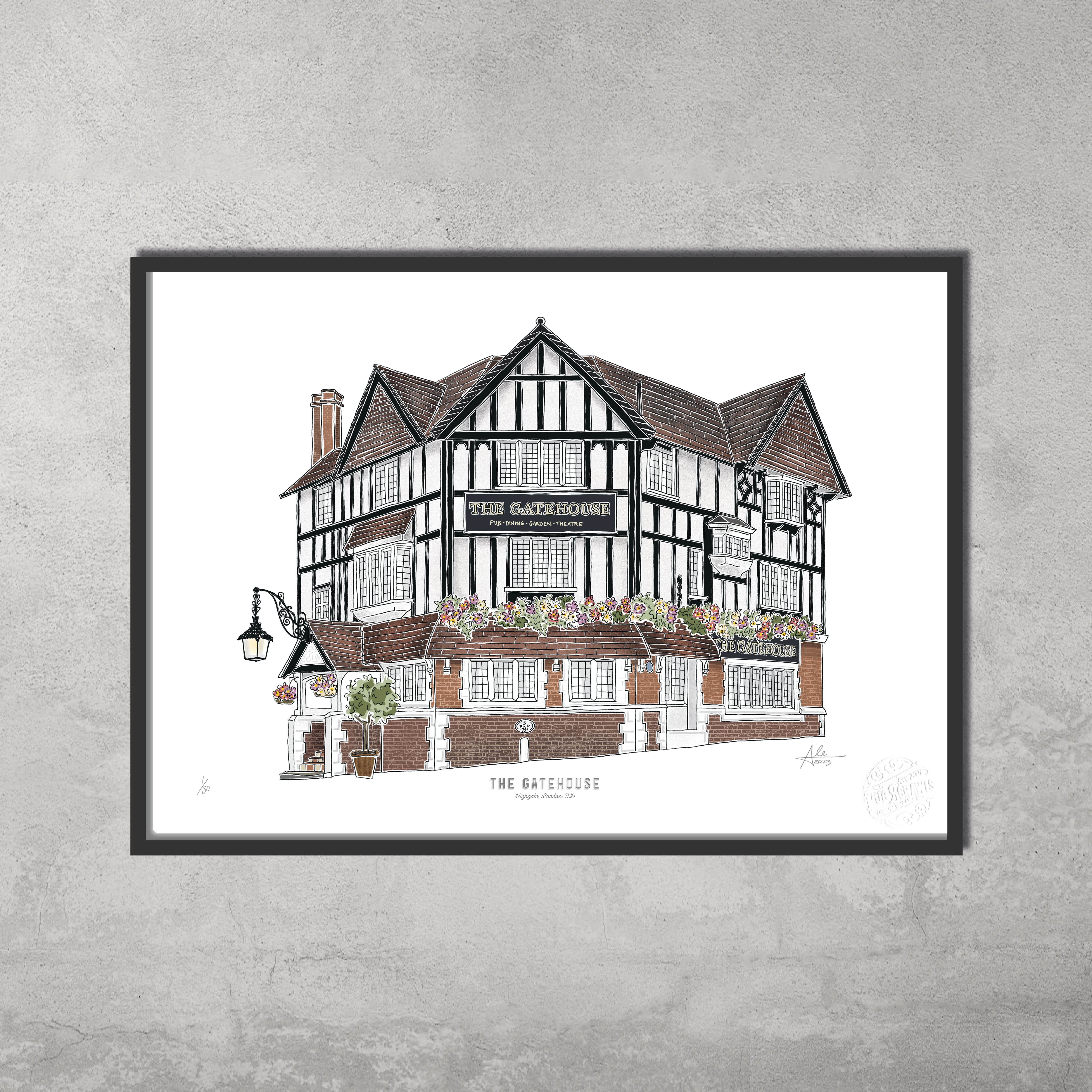 The Gatehouse – Limited Edition of 50 – A3 Colour Prints