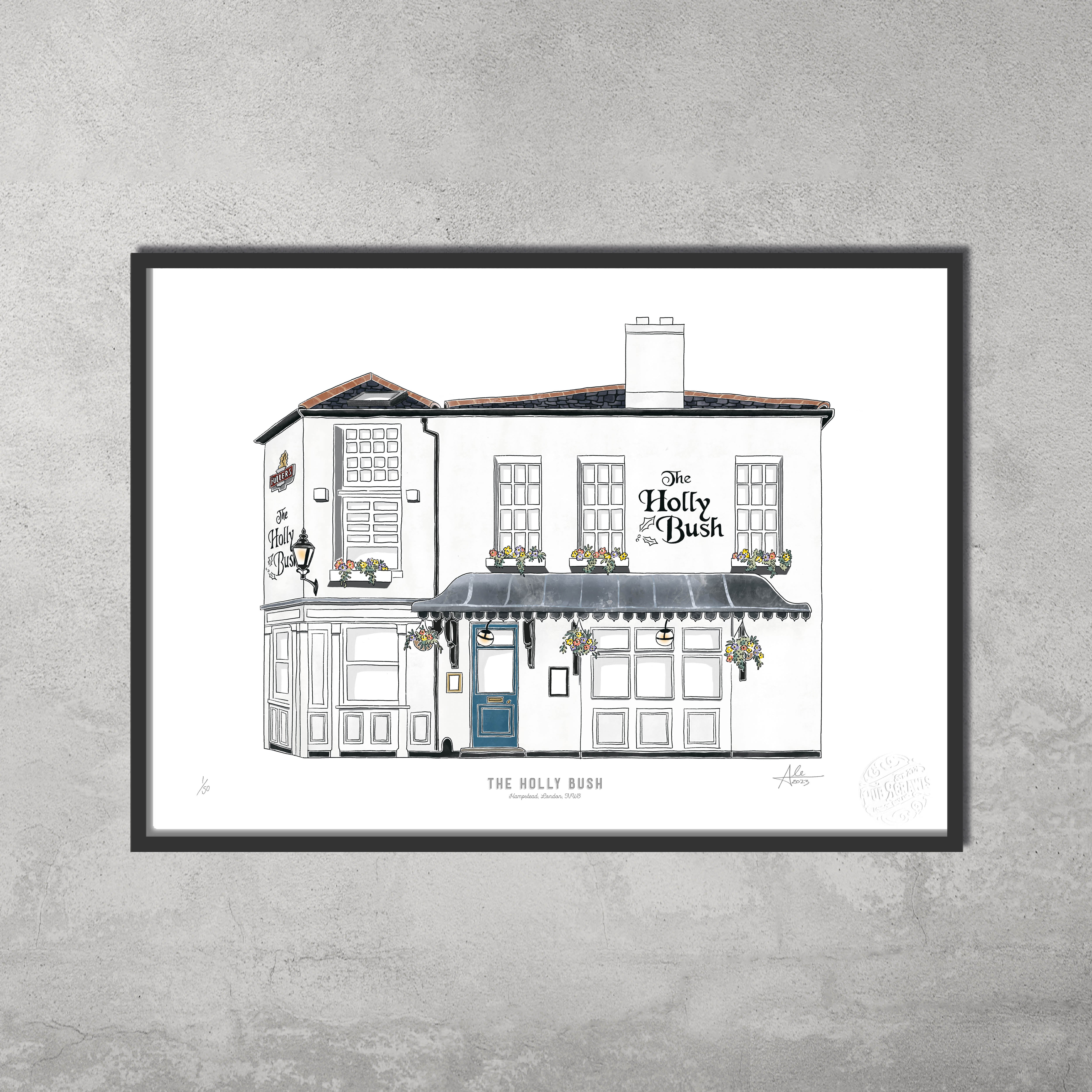 The Holly Bush – Limited Edition of 50 – A3 Colour Prints