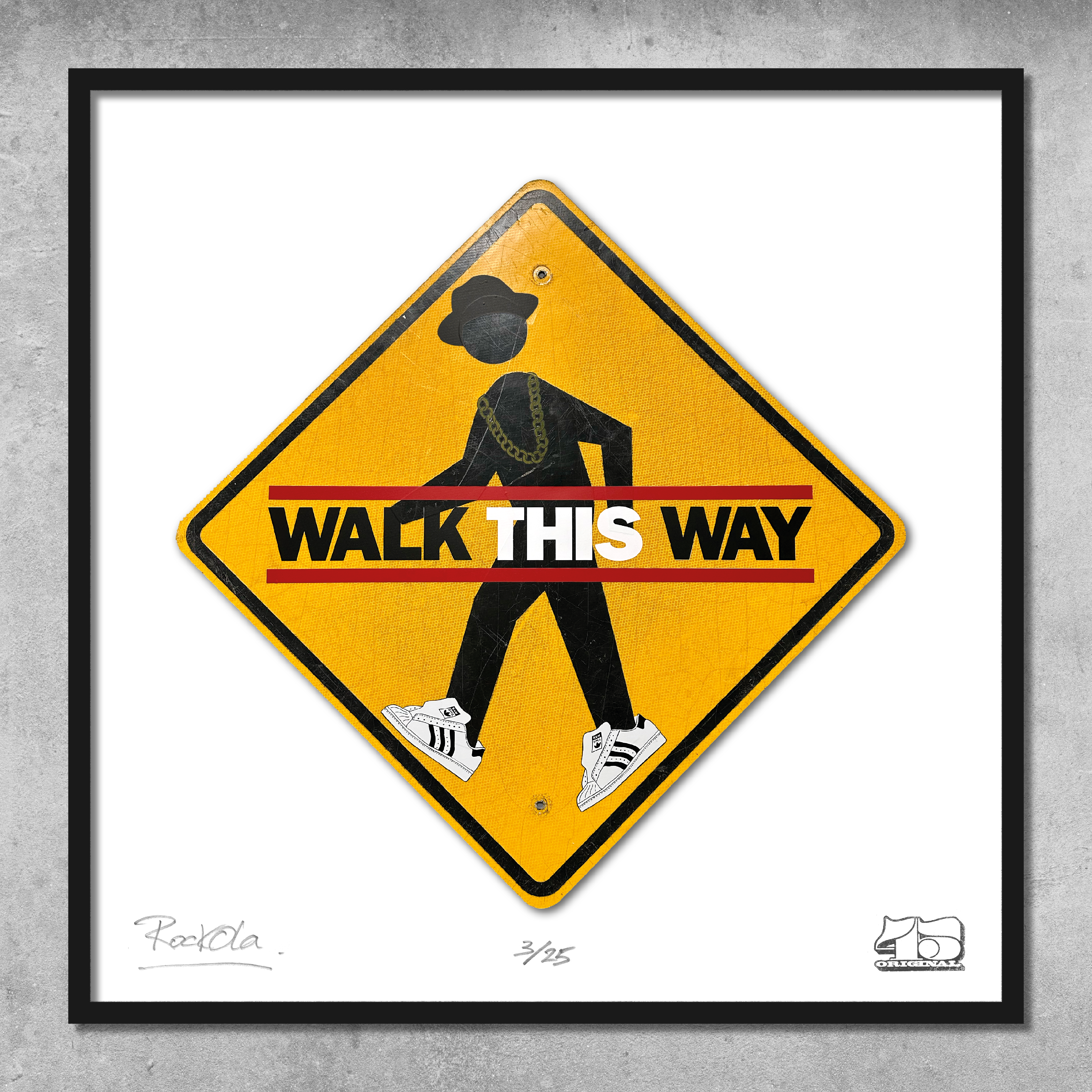 Rock'n'Road Sign Print – Walk This Way – Limited Edition of 25