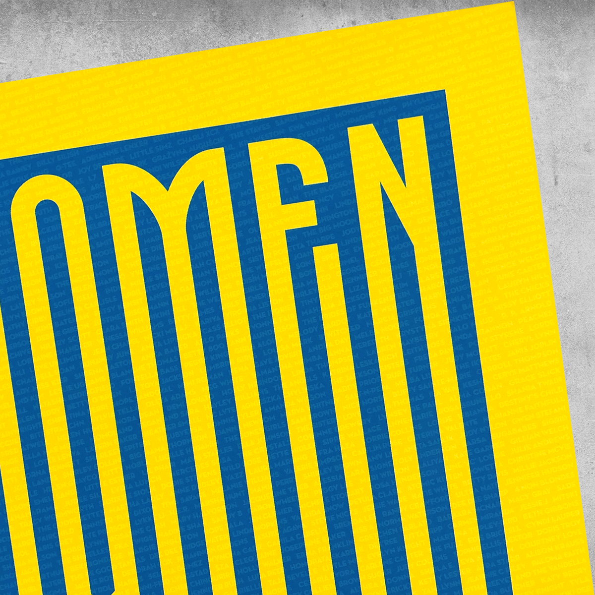 'Women In Music' Yellow and Blue Print - Limited Edition of 25