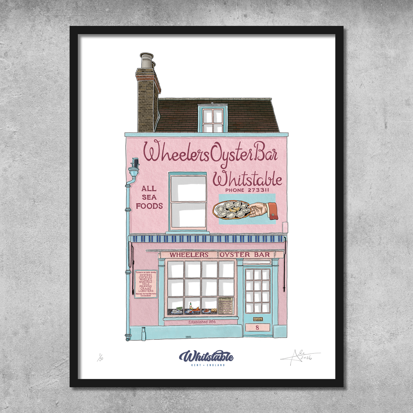 Wheeler’s Oyster Bar - Limited Edition of 50 – A3 Colour Prints