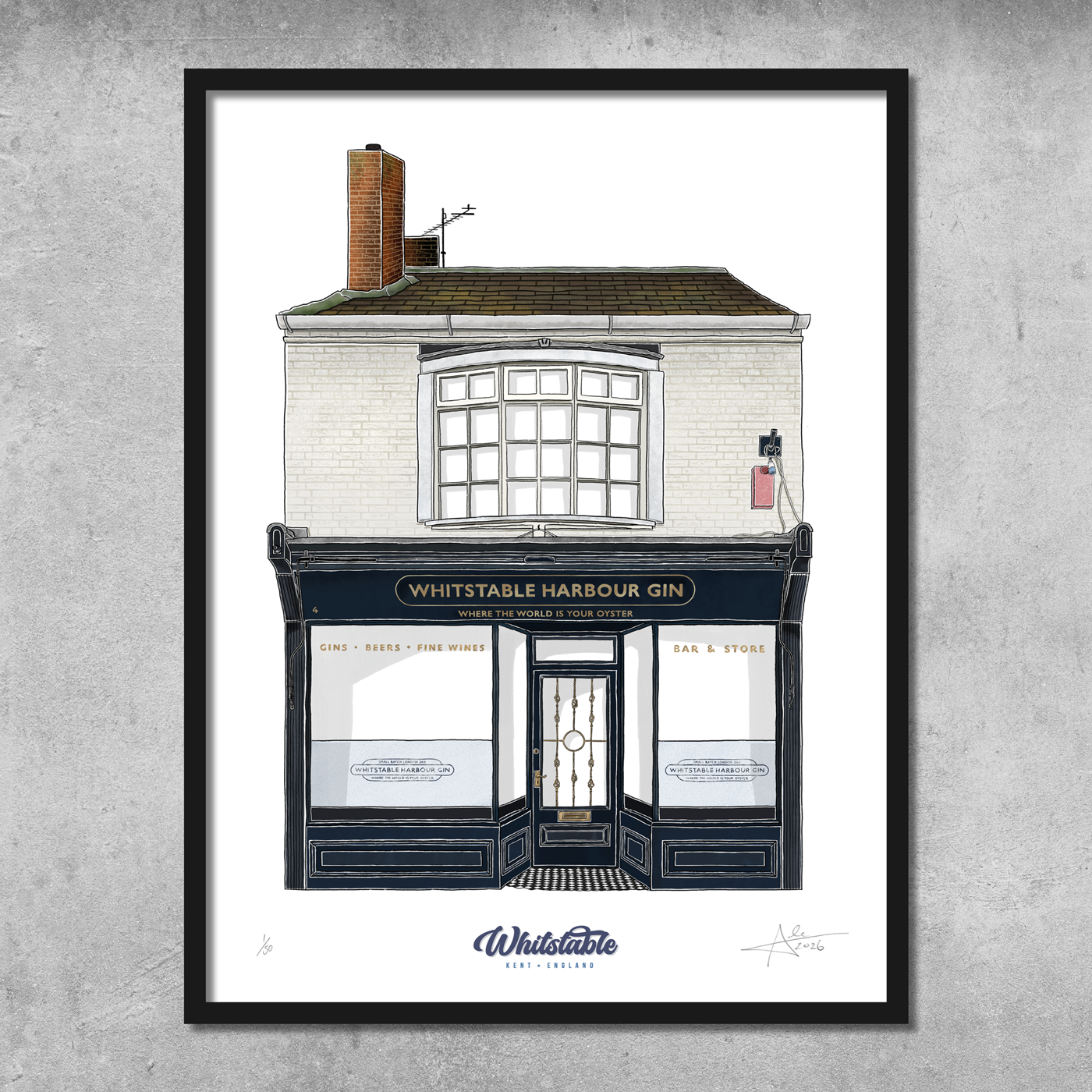 Whitstable Harbour Gin - Limited Edition of 50 – A3 Colour Prints