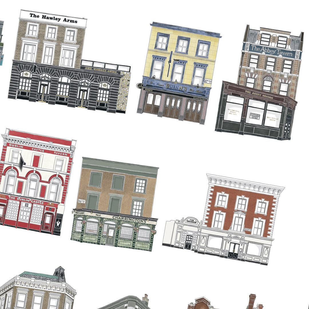 Camden Pub Crawl – Limited Edition of 250 – 50x70cm Landscape Prints