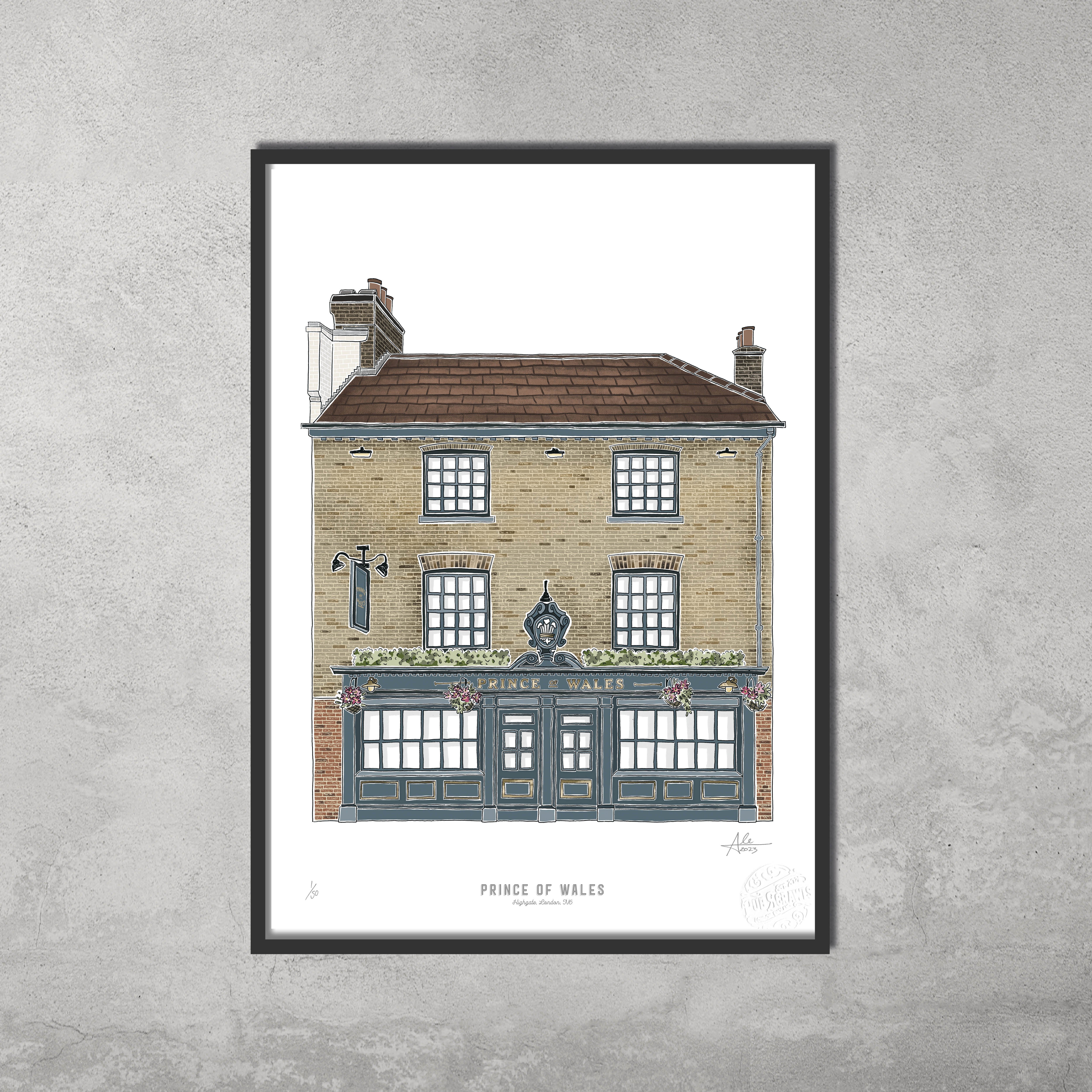 Prince of Wales – Limited Edition of 50 – A3 Colour Prints